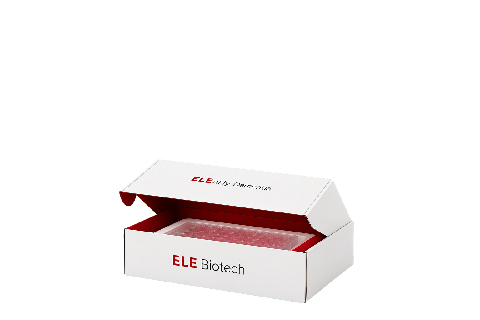 Caja ELE Biotech abriéndose